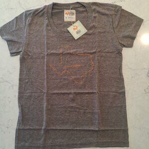 Unisex Tee - "LG Texas Outline Blend". - 50% Polyester/25% Cotton/25% Rayon